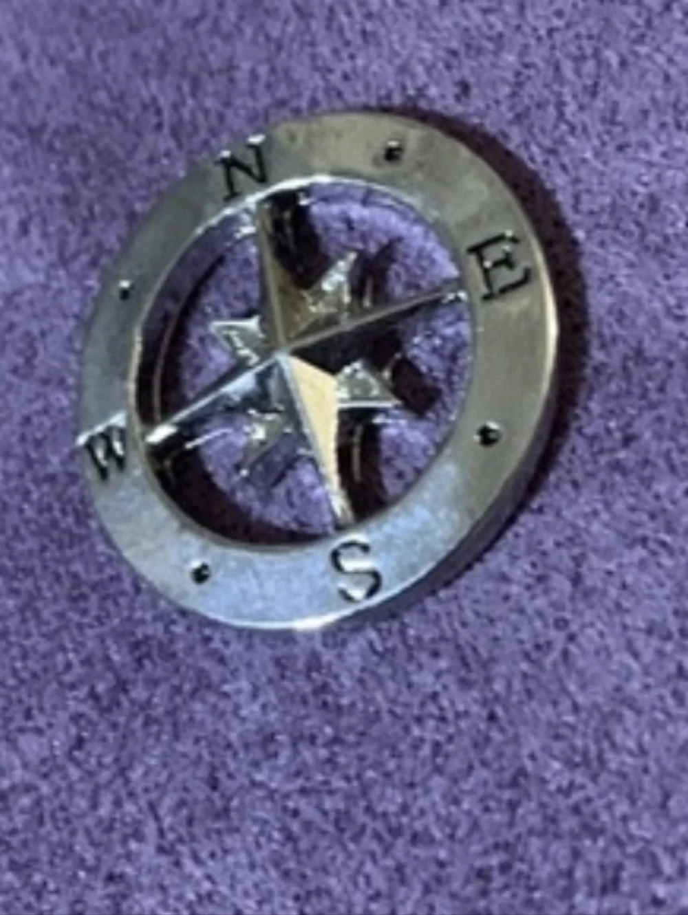 Compass Decorative Plate For Floating Lockets